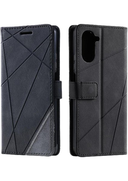 Realme 10 Pro 5g Pu Deri Manyetik Kart Tutucu Kickstand Cüzdan Için Kılıf (Yurt Dışından)
