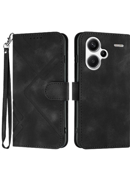 Xiaomi Redmi Için Not 13 Pro Artı Manyetik Kapak Çevirin Cüzdan Pu ile (Yurt Dışından)