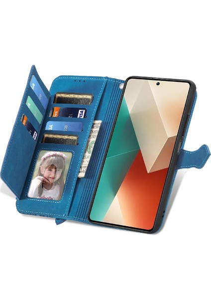 Xiaomi Redmi Not 13 4g Flip Fermuar Tarzı Cüzdan Çok Renkli Yuvası (Yurt Dışından)