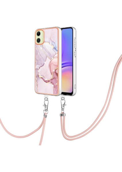 Samsung Galaxy A05 Mermer Anti-Scratch Yumuşak Crossbody Kordon Için Kılıf (Yurt Dışından)
