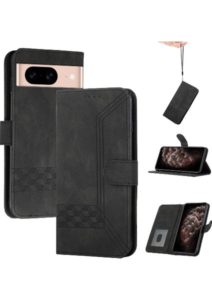 Kullanışlı Stand Özelliği Cüzdan Kartı ile Google Pixel 8A Kılıfı ile Uyumlu (Yurt Dışından)