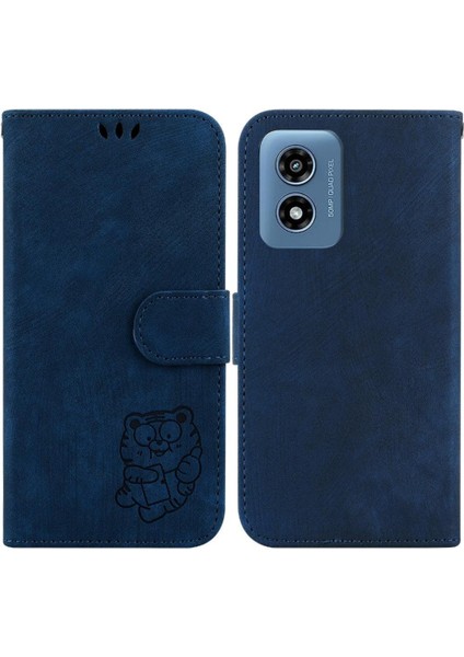 Motorola Moto G Oynamak Için Kılıf 4g 2024 Cüzdan Kılıf Kabartmalı Sevimli Kaplan (Yurt Dışından)