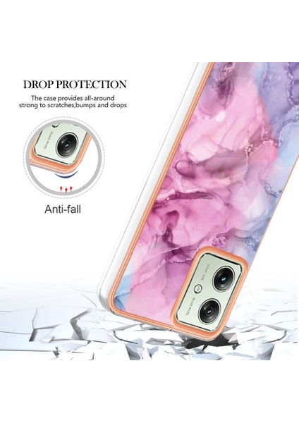 Motorola Moto G54 Darbeye Dayanıklı Mermer Silikon Tampon Tpu ile Uyumlu (Yurt Dışından) fırsatları