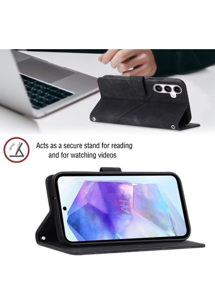 Samsung Galaxy Case 5g Kart Tutucu Cüzdan Kapak Çevirin Manyetik (Yurt Dışından)