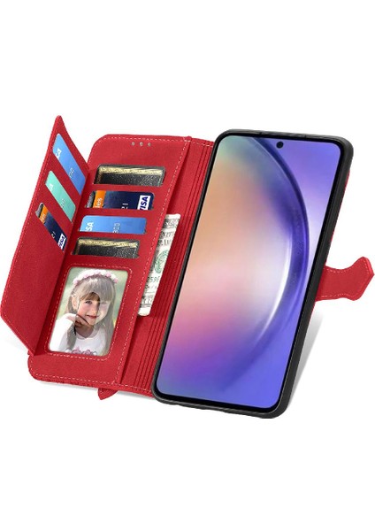 Samsung Galaxy Case 5g Cüzdan Flip Fermuar Tarzı Çok Renkli Yuvası (Yurt Dışından)