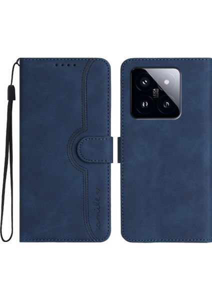 Xiaomi 14 Pro Kılıf Dahili Mıknatıs Kapak Premium Pu Cüzdan ile Uyumlu (Yurt Dışından)