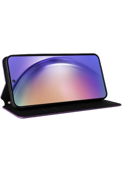 Samsung Galaxy Case 5g Cüzdan Kart Yuvaları Tutucu 3D Desen Pu (Yurt Dışından)