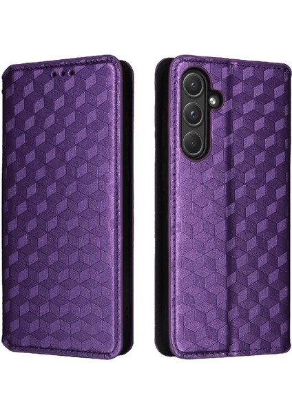 Samsung Galaxy Case 5g Cüzdan Kart Yuvaları Tutucu 3D Desen Pu (Yurt Dışından)