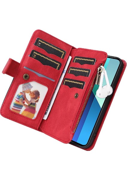 Kart Yuvası Standı Kickstand Iki Renkli Xiaomi Redmi Not 13 4g Için Kılıf (Yurt Dışından)
