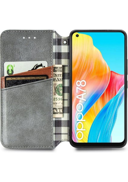 Oppo A78 4g Cüzdan Fonksiyonu Için Kılıf Deri Kılıf Zarif Iş Çevirme (Yurt Dışından) fiyatları
