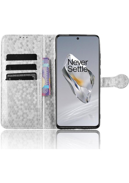 Oneplus 12 5g Için Kılıf Manyetik Toka Deri Cüzdan Kapak Geometrik (Yurt Dışından)