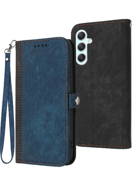 Samsung Galaxy A35 Flip Folio Kitap Için Kılıf Kart Yuvası Standı Kickstand ile (Yurt Dışından)