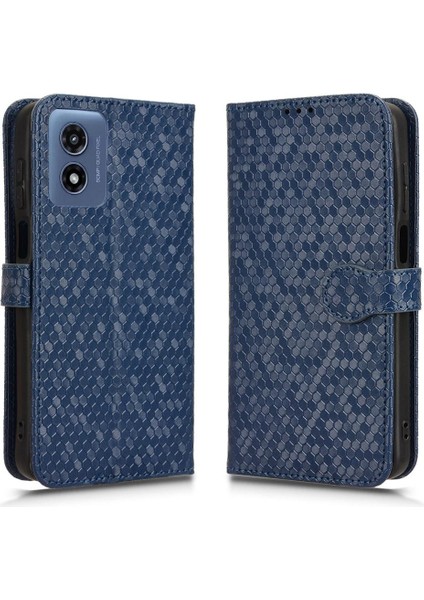 Motorola Moto G Oynamak Için Kılıf 4g 2024 Manyetik Toka Geometrik Desen (Yurt Dışından)