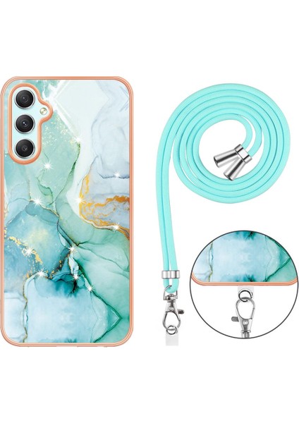 Samsung Galaxy A25 5g Tampon Mermer Anti-Scratch Yumuşak Crossbody (Yurt Dışından)