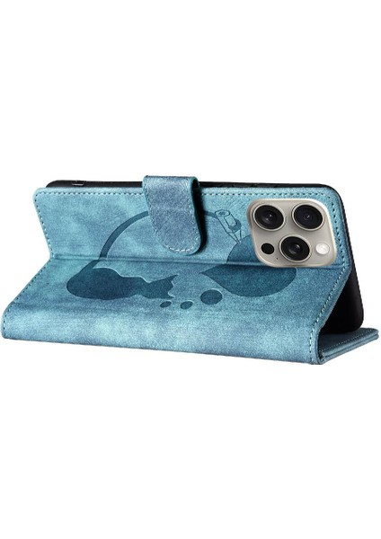 IPhone 14 Için Kılıf Pro Max Kabartmalı Sevimli Kedi Cüzdan Kılıf Tutucu Kapak (Yurt Dışından) indirimleri