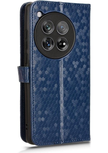 Oneplus 12 5g Için Kılıf Manyetik Toka Deri Cüzdan Kapak Geometrik (Yurt Dışından)