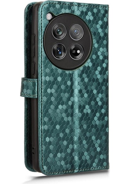 Oneplus 12 5g Için Kılıf Manyetik Toka Deri Cüzdan Kapak Geometrik (Yurt Dışından)