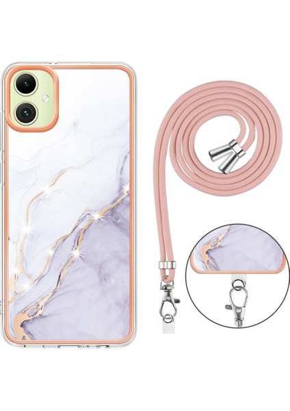 Samsung Galaxy A05 Mermer Anti-Scratch Yumuşak Crossbody Kordon Için Kılıf (Yurt Dışından) fırsatları