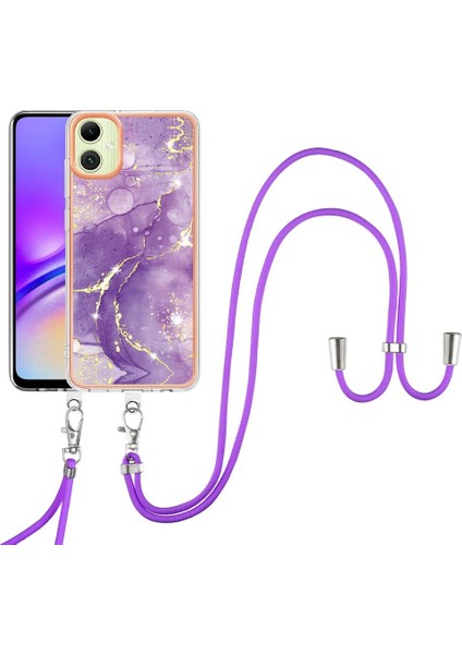 Samsung Galaxy A05 Mermer Anti-Scratch Yumuşak Crossbody Kordon Için Kılıf (Yurt Dışından)