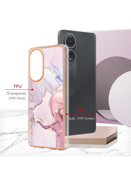 Oppo A58 4g Ince Tpu Mermer Desen Koruma Yumuşak Tampon Için Kılıf (Yurt Dışından) fırsatları