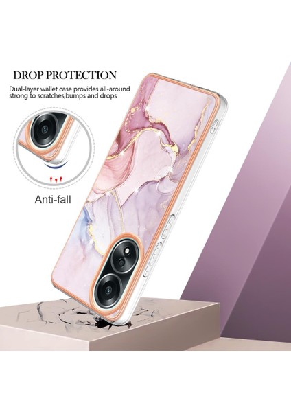 Oppo A58 4g Ince Tpu Mermer Desen Koruma Yumuşak Tampon Için Kılıf (Yurt Dışından) indirimleri