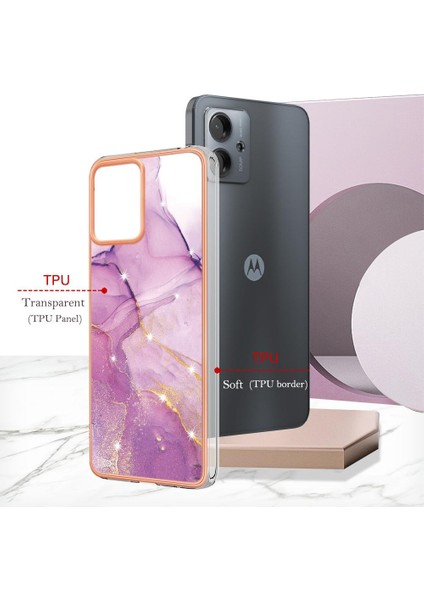 Motorola Moto G14 Ince Tpu Yumuşak Tampon Koruma Mermer Desen (Yurt Dışından) indirimleri