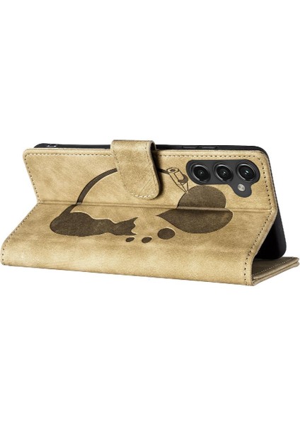 Samsung Galaxy Case 5g Tutucu Kapak Cüzdan Kılıf Kart Cep Kedi (Yurt Dışından)