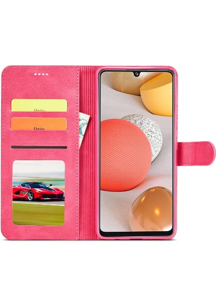 Samsung Galaxy Case 5g Buzağı Doku Yatay Çevir Deri Kılıf (Yurt Dışından)