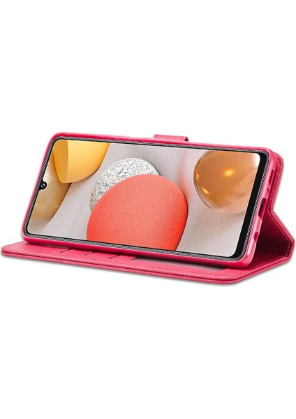 Samsung Galaxy Case 5g Buzağı Doku Yatay Çevir Deri Kılıf (Yurt Dışından)