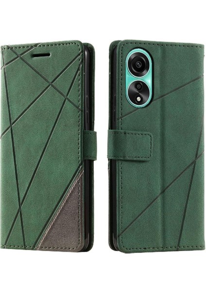 Oppo A78 4g Manyetik Cüzdan Flip Için Kılıf Folio Pu Deri Darbeye Kart (Yurt Dışından)
