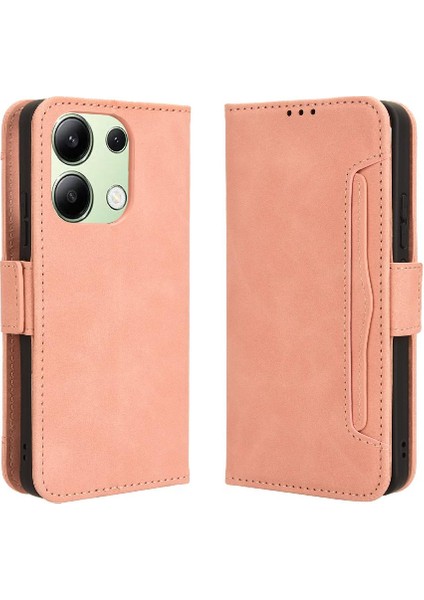 Xiaomi Redmi Not 13 Için Kılıf 4g Deri Cüzdan Kapak Manyetik Kapatma (Yurt Dışından)
