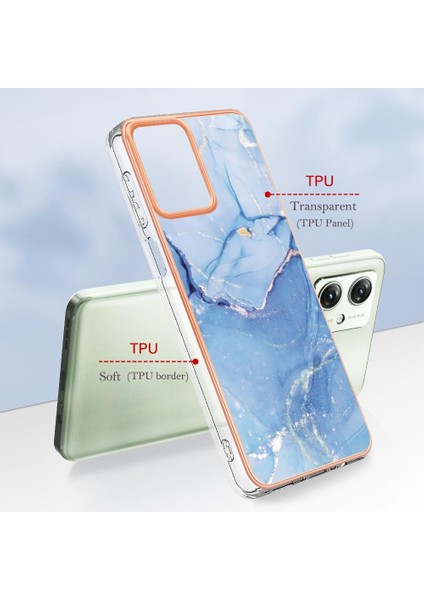 Motorola Moto G54 Darbeye Dayanıklı Mermer Silikon Tampon Tpu ile Uyumlu (Yurt Dışından) fiyatları