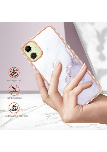 Samsung Galaxy A05 Yumuşak Tampon Ince Tpu Mermer Desen Koruma (Yurt Dışından) modelleri