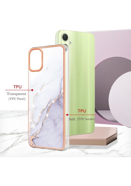 Samsung Galaxy A05 Yumuşak Tampon Ince Tpu Mermer Desen Koruma (Yurt Dışından) fırsatları