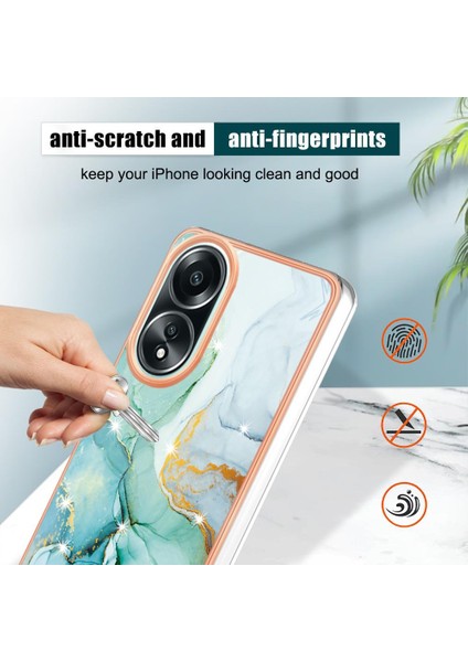 Oppo A58 4g Ince Tpu Mermer Desen Koruma Yumuşak Tampon Için Kılıf (Yurt Dışından) indirimleri