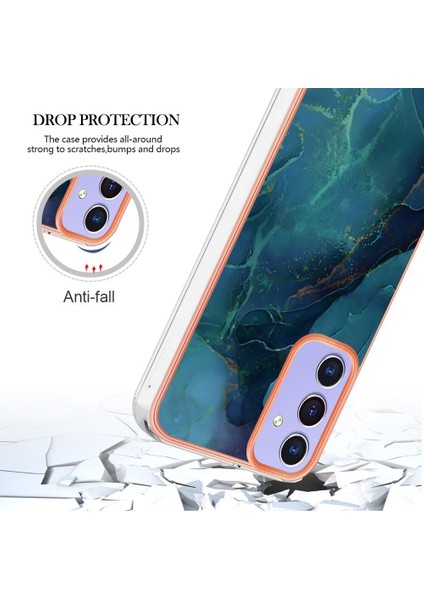 Samsung Galaxy A15 5g Tampon Darbeye Dayanıklı Tpu Mermer Silikon ile Uyumlu (Yurt Dışından)