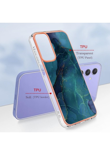 Samsung Galaxy A15 5g Tampon Darbeye Dayanıklı Tpu Mermer Silikon ile Uyumlu (Yurt Dışından)