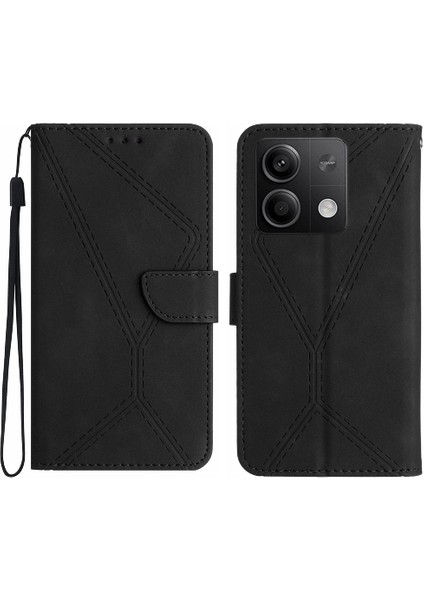 Xiaomi Redmi Not 13 4g Için Kılıf Yüksek Kalite Tpu Deri Cüzdan Yumuşak Pu (Yurt Dışından)