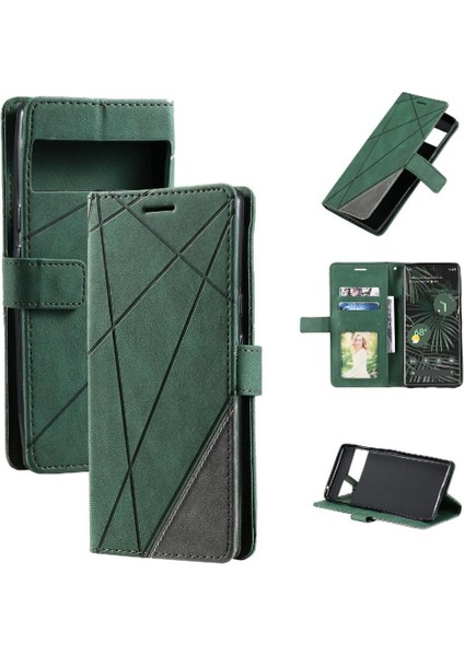 Google Piksel 7 Pro Kart Tutucu Için Kılıf Kickstand Cüzdan Flip Folio Pu (Yurt Dışından)