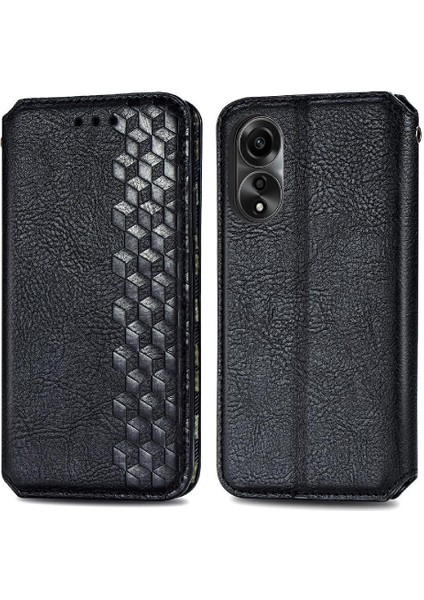 Oppo A78 4g Cüzdan Fonksiyonu Için Kılıf Deri Kılıf Zarif Iş Çevirme (Yurt Dışından)