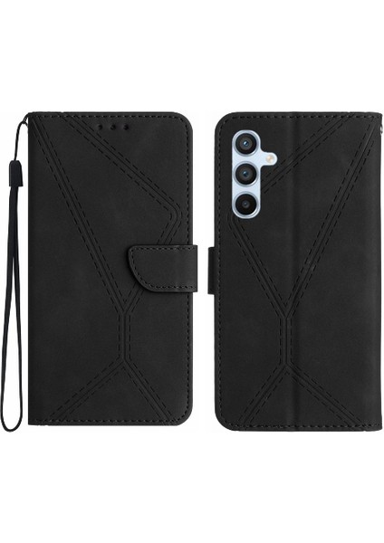 Samsung Galaxy Case 5g Yüksek Kalite Tpu Dikiş Kabartmalı Yumuşak Pu (Yurt Dışından)
