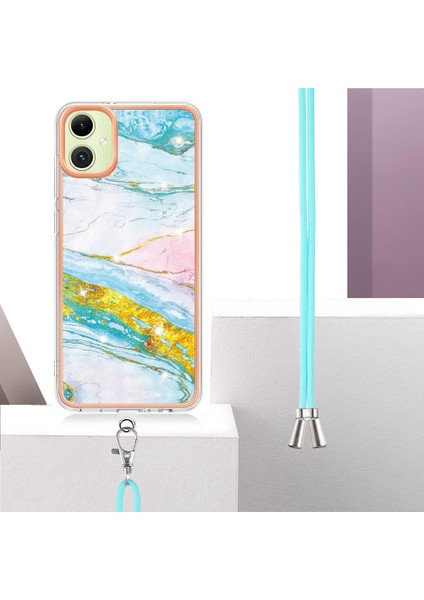 Samsung Galaxy A05 Mermer Anti-Scratch Yumuşak Crossbody Kordon Için Kılıf (Yurt Dışından) modelleri