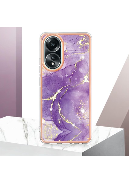 Oppo A58 4g Ince Tpu Mermer Desen Koruma Yumuşak Tampon Için Kılıf (Yurt Dışından) fırsatları