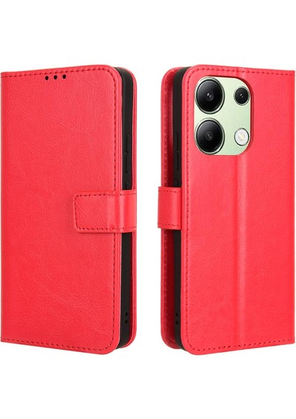 Xiaomi Redmi Için Not 13 4g Manyetik Kapak Çevirin Kart Tutucu Cüzdan (Yurt Dışından)