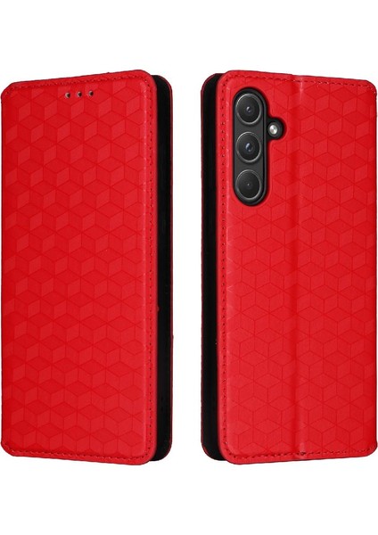Samsung Galaxy Case 5g Cüzdan Kart Yuvaları Tutucu 3D Desen Pu (Yurt Dışından)