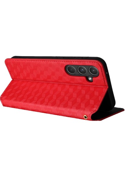 Samsung Galaxy Case 5g Cüzdan Kart Yuvaları Tutucu 3D Desen Pu (Yurt Dışından)