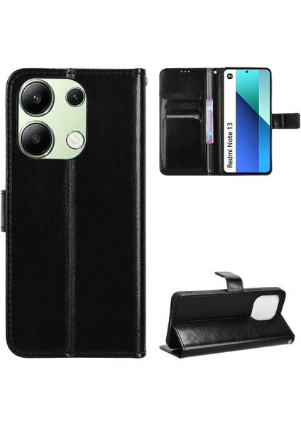 Xiaomi Redmi Için Not 13 4g Manyetik Kapak Çevirin Kart Tutucu Cüzdan (Yurt Dışından)