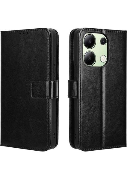 Xiaomi Redmi Için Not 13 4g Manyetik Kapak Çevirin Kart Tutucu Cüzdan (Yurt Dışından)