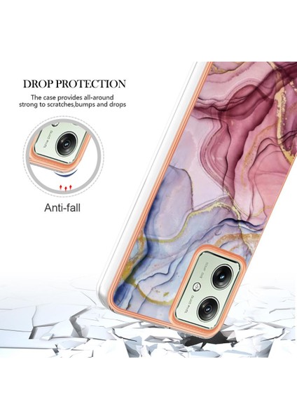 Motorola Moto G54 Darbeye Dayanıklı Mermer Silikon Tampon Tpu ile Uyumlu (Yurt Dışından) fırsatları