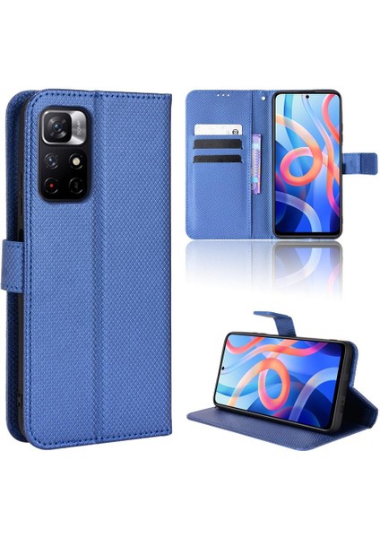 Xiaomi Poco M4 Pro Manyetik Cüzdan Kart Tutucu Kapak Kickstand (Yurt Dışından)